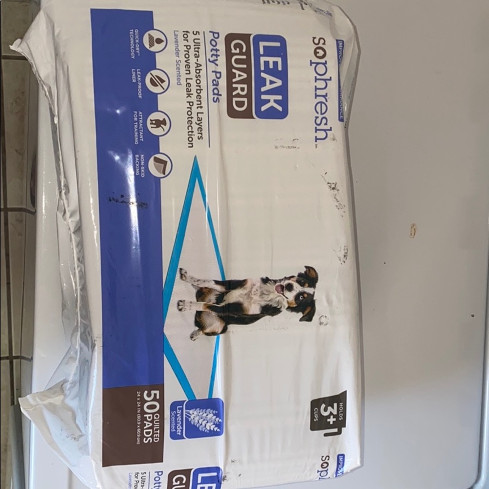 50 quilted potty pads